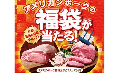 「アメリカンポーク入り福袋」当たる!「ごちポ」年末キャンペーン!
