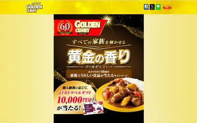 「トラベルギフト10,000円」「ゴールデンカレーに合う八代目儀兵衛のお米」当たる!