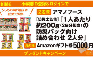 「防災グッズセット」「Amazonギフト券」