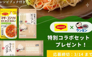 「ケンミンさんの商品＆グッズ」「マギー コンソメ 無添加」